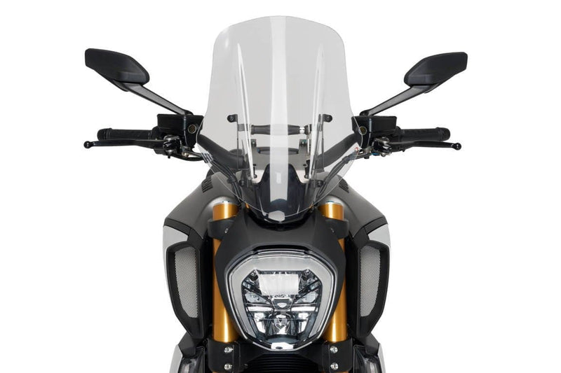 Adjustable Touring Screen Light Smoke For Ducati Diavel 1260 2019-Current