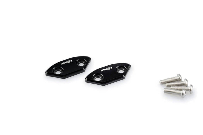 Aluminium Mirror Caps Black For Yamaha YZF-R6 2006-2016