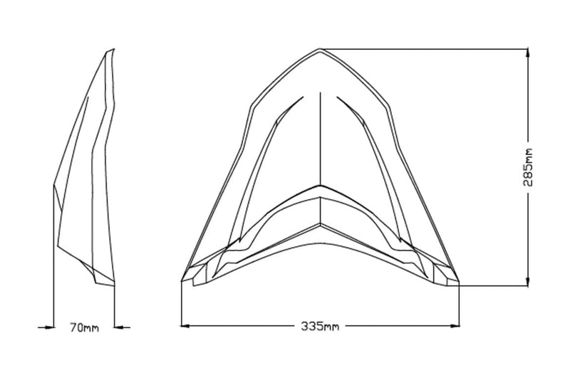 Beak For Matte Black For Yamaha Tenere 700 2019-Current