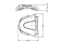 Beak For Matte Black For Yamaha XT 1200 Z Super Tenere 2014-Current