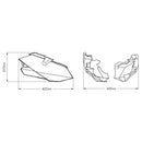 Belly Pan Carbon Look For Kawasaki Z 400 2019-Current