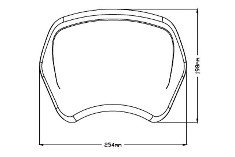 Fly Screen (ABS) For Matte Black For Yamaha XV 950 / R 2014-Current