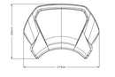 Fly Screen For (Aluminium) Matte Black For Harley Davidson Sportster Forty-Eight 48 (XL1200X) 2017-2020