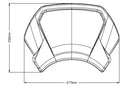 Fly Screen For (Aluminium) Matte Black For Yamaha XV 950 / R 2014-Current