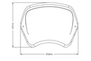 Fly Screen Carbon Look For Harley Davidson Sportster Forty-Eight 48 (XL1200X) 2017-2020