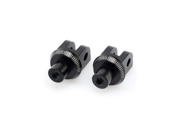Footpeg Adaptors Rider Black Anodised Aluminium For Honda CB 650 R 2019-Current