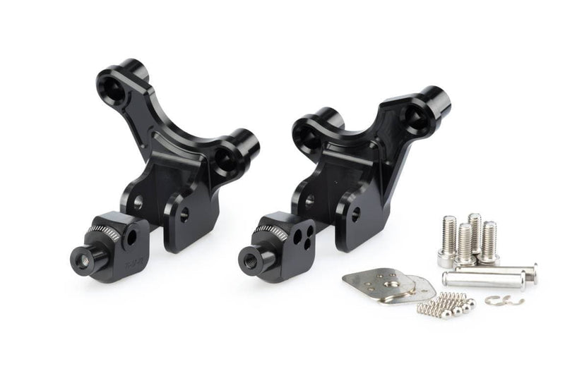 Footpeg Adaptors Rider Black Anodised Aluminium For Honda X-Adv 2017-2020