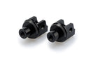 Footpeg Adaptors Rider Black Anodised Aluminium For Suzuki DL 1050 V-Strom 2020-Current