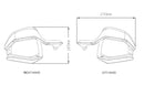 Handguard Extensions Clear For Honda X-Adv 2017-Current
