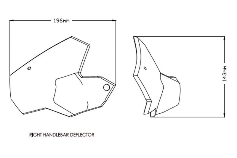 Handlebar Deflectors Light Smoke For BMW F750 GS 2018-Current