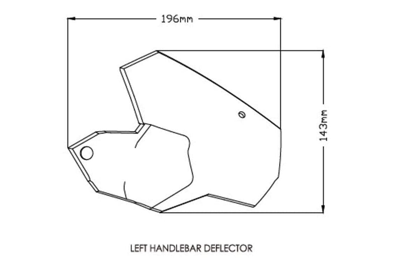 Handlebar Deflectors Light Smoke For BMW F750 GS 2018-Current