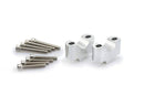 Handlebar Risers - 30mm Rise Silver For Honda NC 750 X 2021-Current
