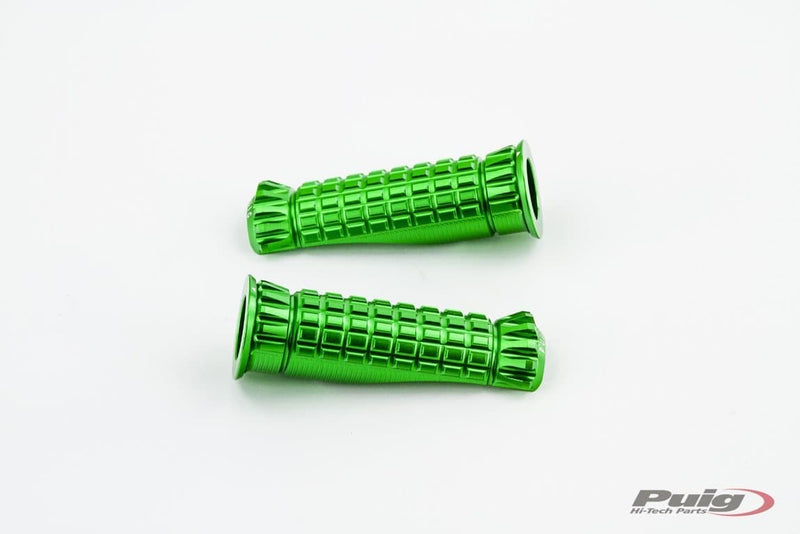 Hi-Tech R-Fighter Footpegs Green Anodised Aluminium
