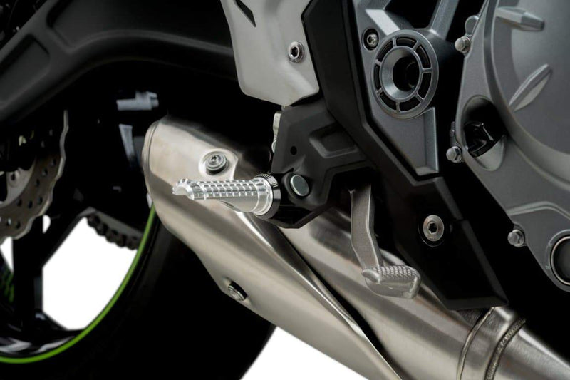 Hi-Tech R-Fighter Footpegs Silver Anodised Aluminium