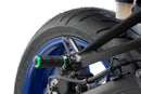 Hi-Tech R-Fighter S Footpegs Green Anodised Aluminium with Removable Black Rubber Grip
