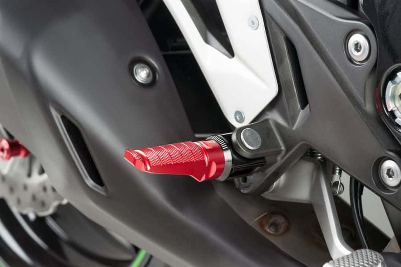 Hi-Tech Racing Footpegs Red Anodised Aluminium