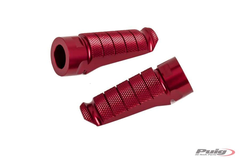 Hi-Tech Racing Footpegs Red Anodised Aluminium