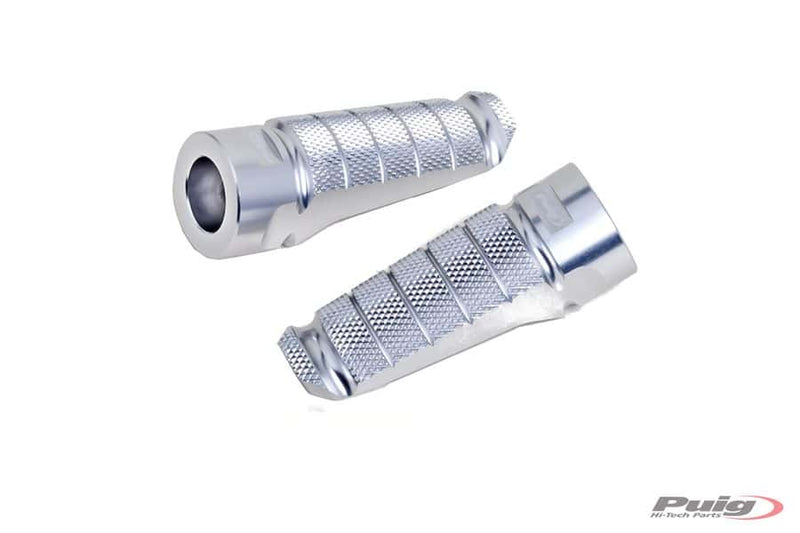 Hi-Tech Racing Footpegs Silver Anodised Aluminium