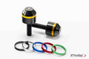 Hi-Tech Short Bar Ends Black w /  Coloured Rings For BMW F800 R 2015-2019
