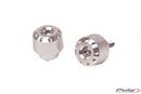 Hi-Tech Short Bar Ends Silver For Kawasaki Ninja 650 2020-Current