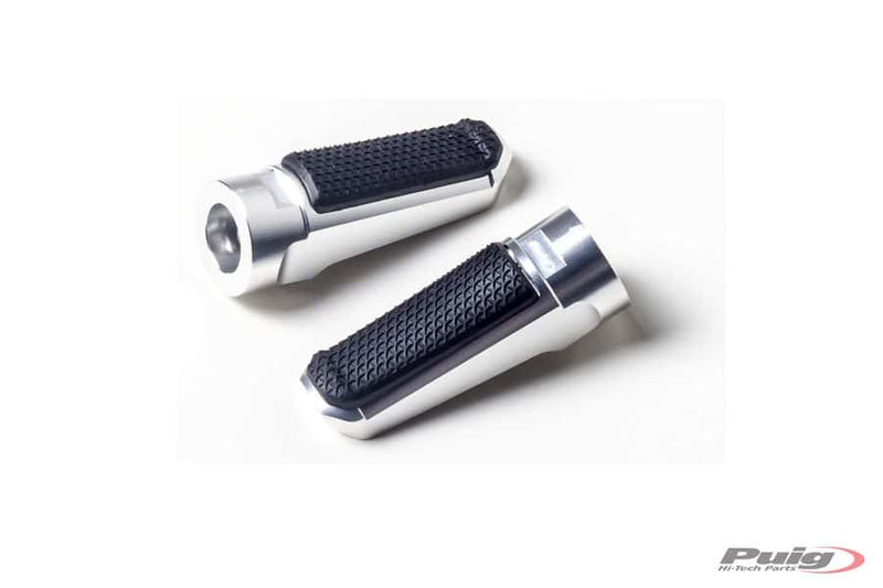 Hi-Tech Sport Footpegs Silver Anodised Aluminium