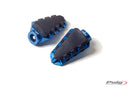 Hi-Tech Trail Footpegs Blue Anodised Aluminium