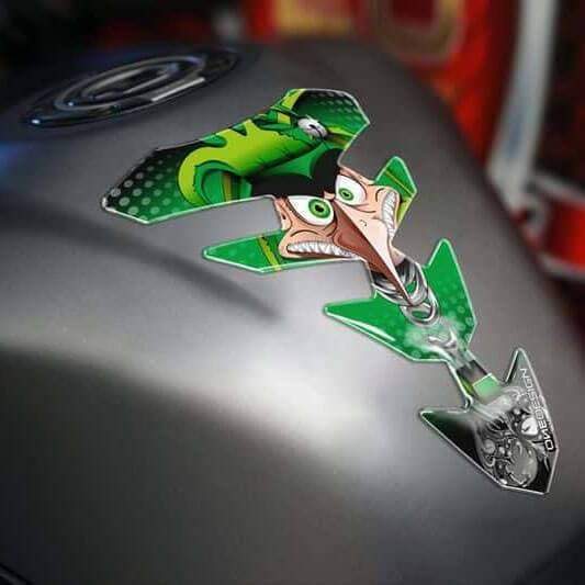 Joker Graphic Tank Pad Stick Fit Green