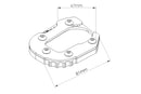 Kickstand Extension Black For BMW F750 GS 2018-Current