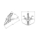 Manual Screen Adjustment System Black For Yamaha MT-09 2017-2020
