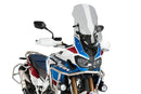 M.E.M. Manual Screen Adjustment System including Touring Screen Light Smoke For Honda CRF 1000 L Africa Twin 2016-2019