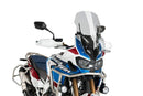 M.E.M. Manual Screen Adjustment System including Touring Screen Light Smoke For Honda CRF 1000 L Africa Twin 2016-2019