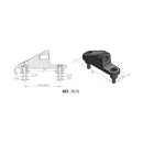 Mirror Adaptor Left or Right Side Black For BMW C600 Sport 2012-2015