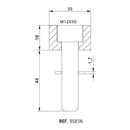 Mirror Adaptor Left or Right Side Black For BMW R Nine T 2014-Current