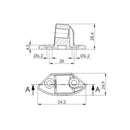 Mirror Adaptor Right Side Black For Yamaha YZF-R6 2006-2016