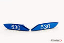 Mirror Base Caps Blue For Yamaha T-Max 530 2012-Current