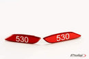 Mirror Base Caps Red For Yamaha T-Max 530 2012-Current
