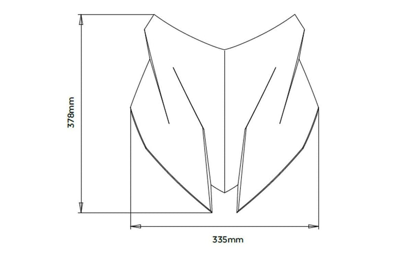 Naked Sport Screen Black (Opaque) For BMW S1000 XR 2020-Current