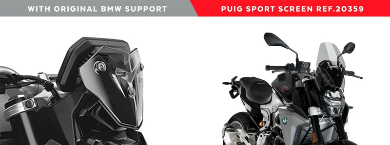 Naked Sport Screen Light Smoke For BMW F900 R 2020-Current