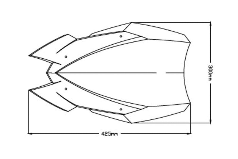 Naked Touring Screen Black (Opaque) For Kawasaki Z 900 2020-Current