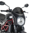 Nose Fairing For Matte Black with Dark Smoke Screen For Suzuki SV 650 N 2016-Current