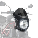 Nose Fairing For Matte Black with Dark Smoke Screen For Suzuki SV 650 N 2016-Current