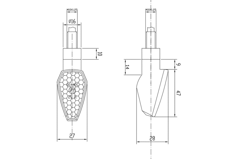 Peak Indicators - Short Stem Black