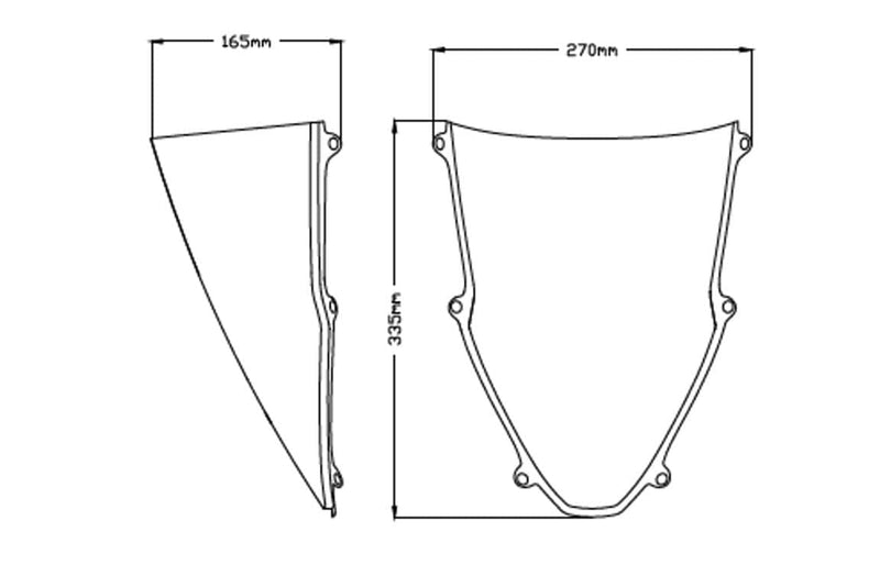 R-Racer Screen Clear For Honda CBR 1000 RR-R 2020-Current