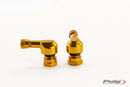 11mm Race Valve Caps For Anodized Aluminium Yellow