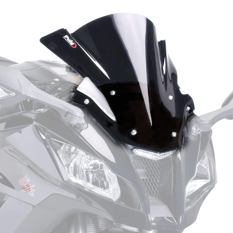 Racing Screen Black (Opaque) For Kawasaki ZX10-R 2011-2015