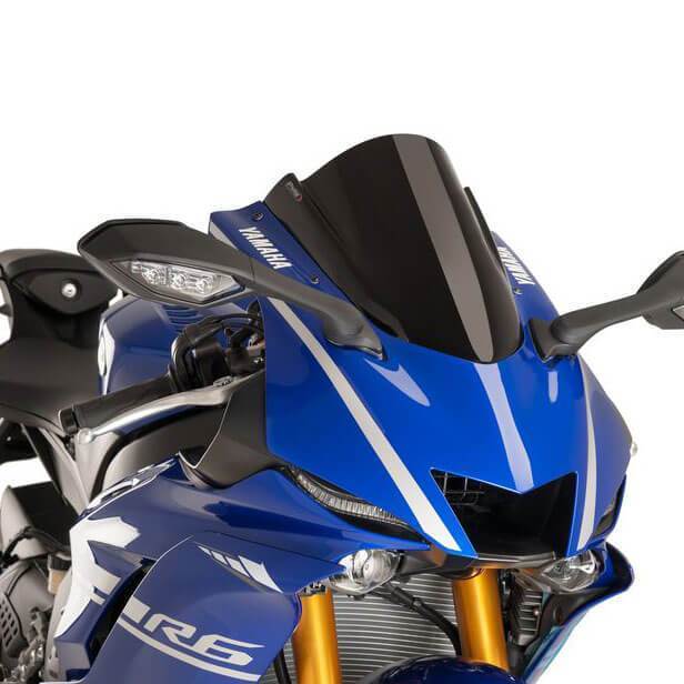 Racing Screen Black (Opaque) For Yamaha YZF-R6 2017-Current