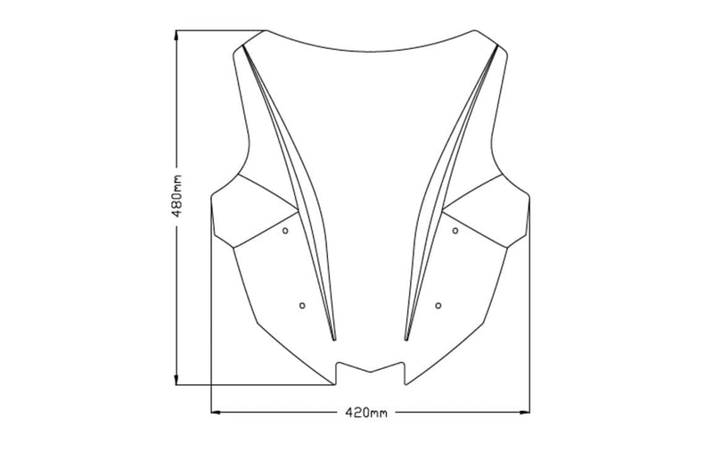 Racing Screen Green For Kawasaki Ninja 1000 SX 2020-Current