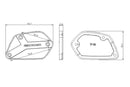 Rear Brake Fluid Reservoir Cover Black For BMW R Nine T 2015-Current