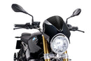 Retrovision Nose Fairing Black with Black Screen For BMW R Nine T 2014-2020