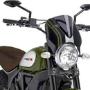 Retrovision Nose Fairing Black with Dark Smoke Screen For Ducati Scrambler Classic 2015-Current